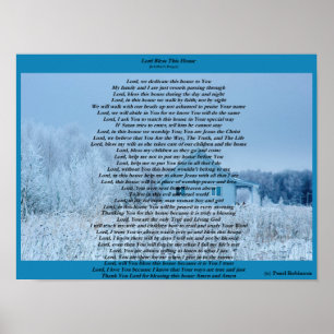Lord segne dieses Haus 16X12 Poster
