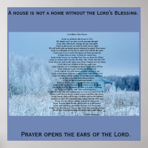 Lord segnen dieses Plakat des Hauses 24X24