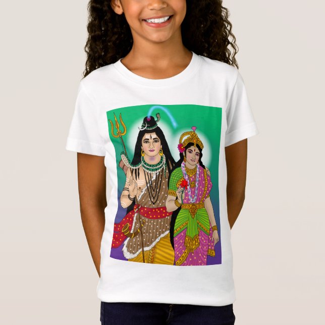 Lord Shiv Parvati T-Shirt (Vorderseite)