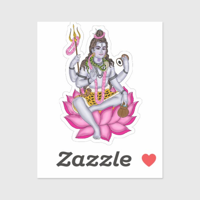 Lord Shiva Aufkleber (Blatt)