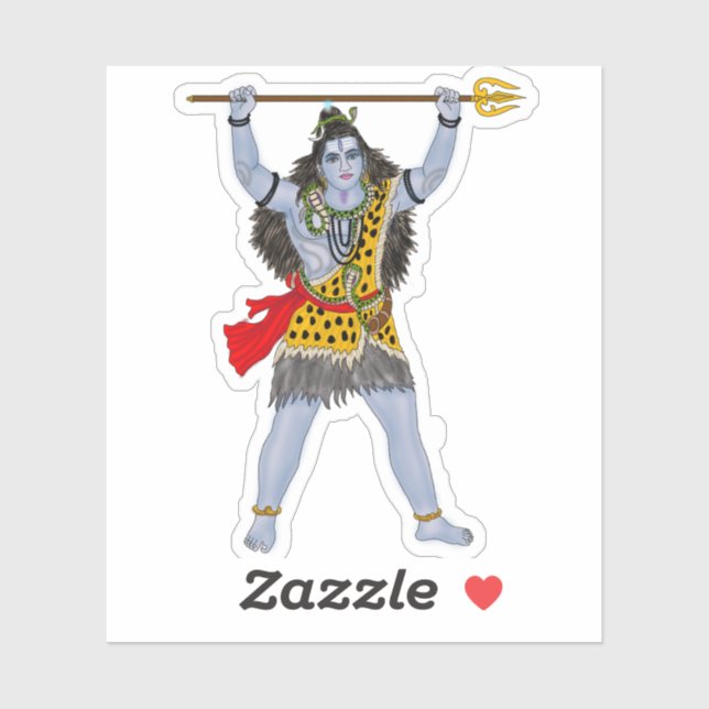 Lord Shiva Aufkleber (Blatt)