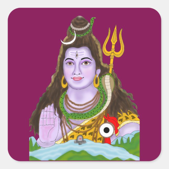 Lord Shiva Aufkleber (Vorderseite)