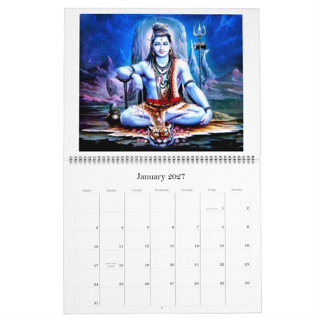 lord shiva calendrier (Jan 2027)