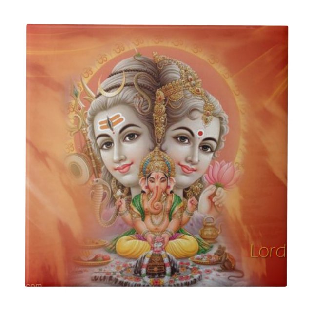 Lord Shiva Fliese (Vorderseite)