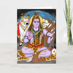 Lord Shiva Grußkarte Karte