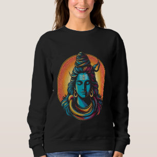 Lord Shiva Hindu God Mahadeva Trident Hinduism Dev Sweatshirt