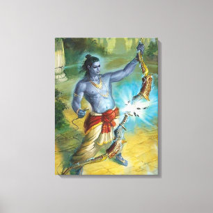 Lord Shiva Hindu God - Wrapped Canvas Leinwanddruck