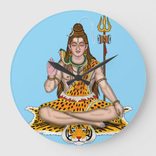 Lord Shiva Hindu-Gottheit Wanduhr