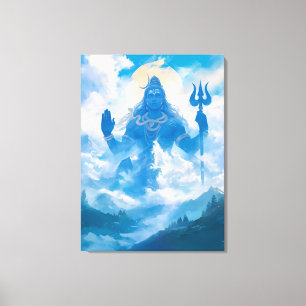 Lord Shiva in Kailasa Leinwand Mauer Kunst