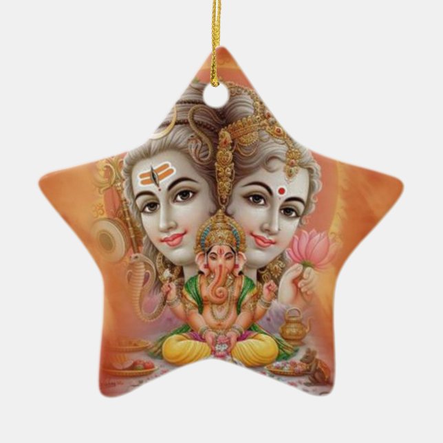 Lord Shiva Keramikornament (Vorne)