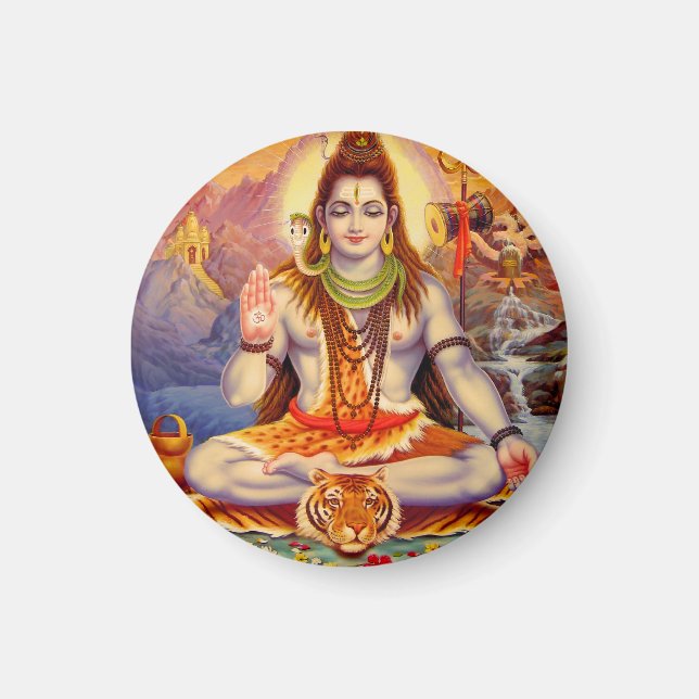 Lord Shiva Meditating Magnet (Vorne)