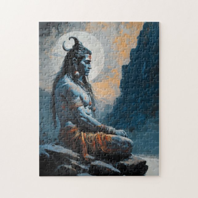 Lord shiva meditieren, häusliche Erwärmung, Gesche (Vertikal)
