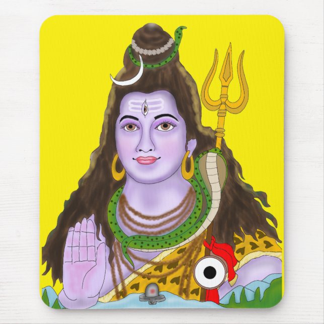 Lord Shiva Mouse Pad Mousepad (Vorne)