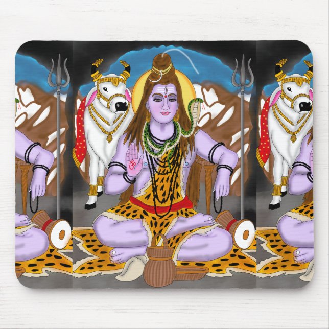 Lord Shiva Mouse Pad Mousepad (Vorne)