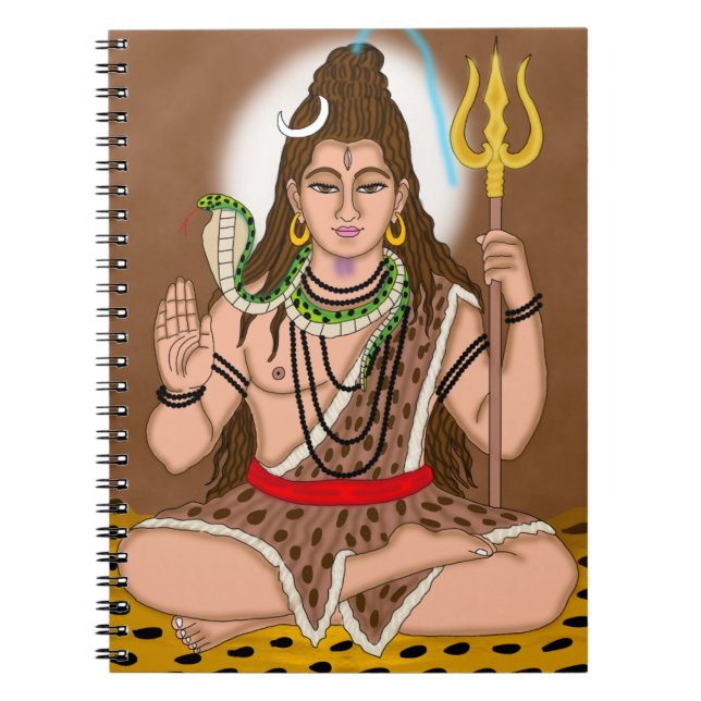 Lord Shiva Notebook Notizblock (Vorderseite)
