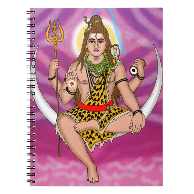 Lord Shiva Notizbuch Notizblock (Vorderseite)