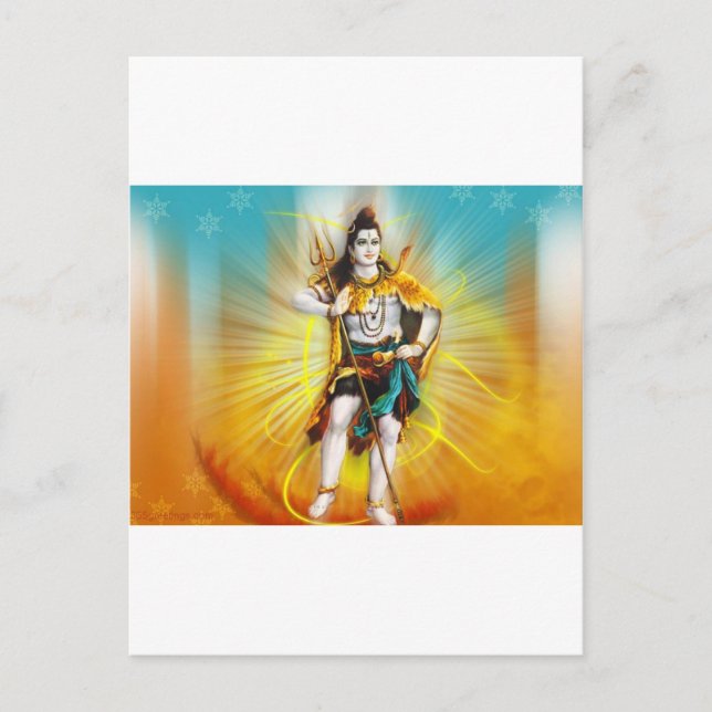 LORD SHIVA POSTKARTE (Vorderseite)