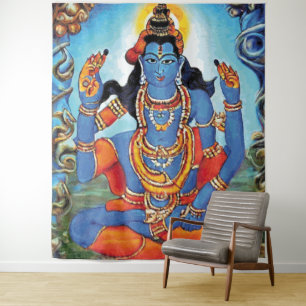 Lord Shiva - Tapestry Wandteppich