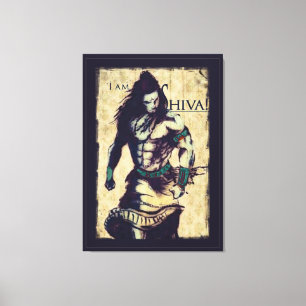 Lord Shiva - Toile emballée