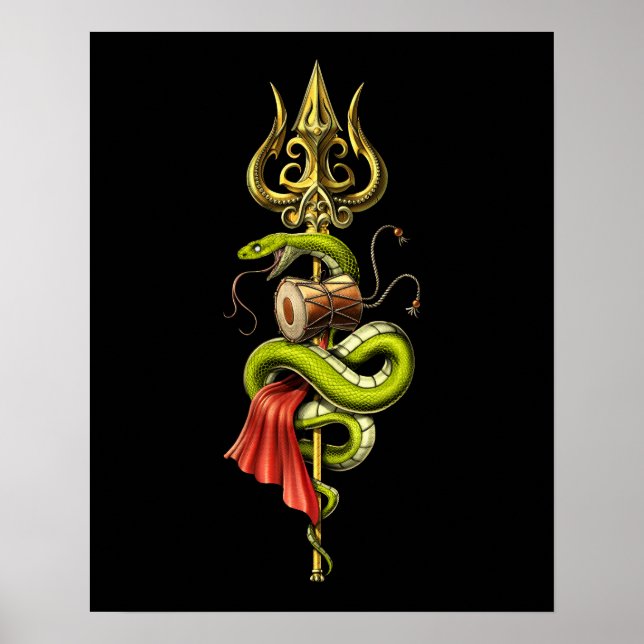 Lord Shiva Trident Poster (Vorne)