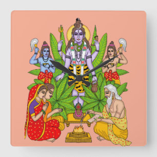 Lord Shiva Wanduhr
