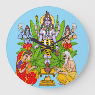 Lord Shiva Wanduhr