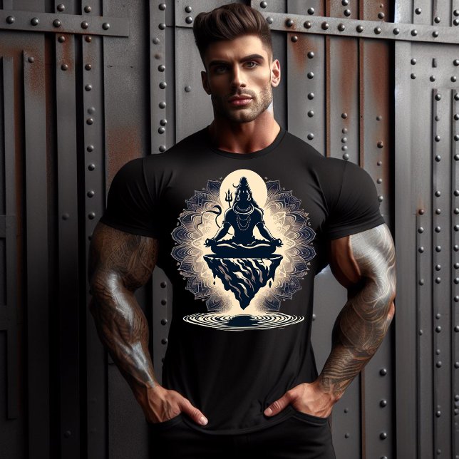 Lord Shiva Yogi Illustration T-Shirt (Lord Shiva)