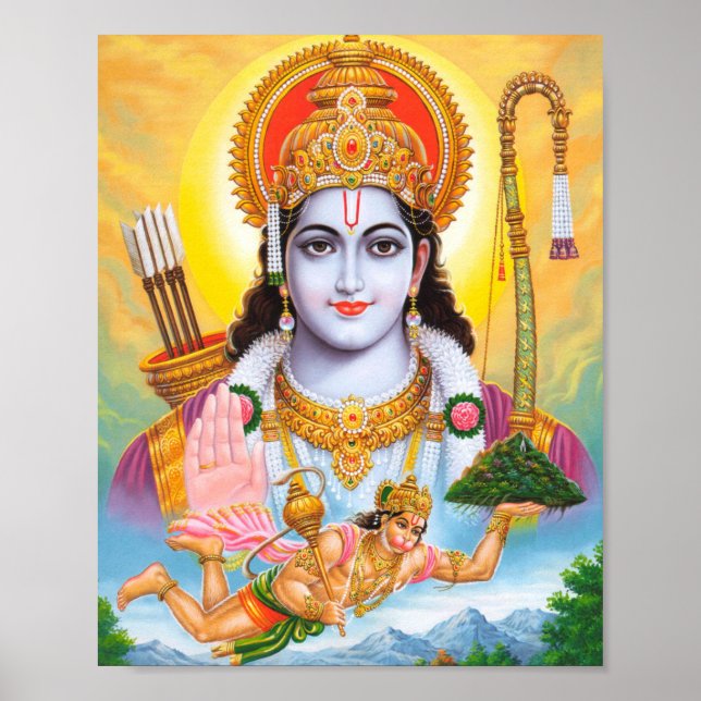 Lord Shree Ram Hindu Religion Poster (Vorne)