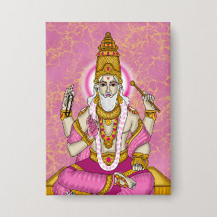 Lord Shukra Dev Knopf Button