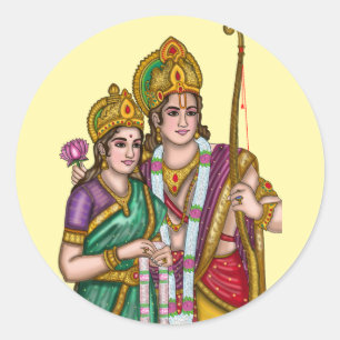 Lord Sita Ram Hochglanz Wasserdicht Aufkleber