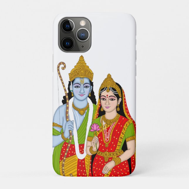 Lord SitaRam Phone Case – Divine Protection & Eleg (Rückseite)