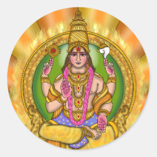 Lord Sun (Surya) Astrologie-Aufkleber Runder Aufkleber