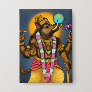 Lord Varaha Knopf Button