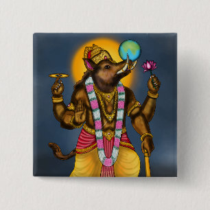 Lord Varaha Knopf Button