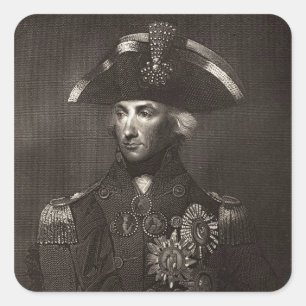 Lord Viscount Nelson Quadratischer Aufkleber