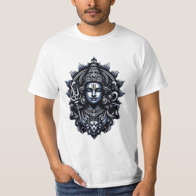 Lord Vishnu: Der vielseitige Nachhaltigkeit" T-Shirt (Vorderseite)