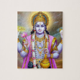 Lord Vishnu Floral Fine Art