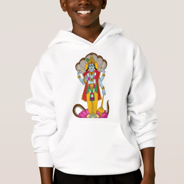 Lord Vishnu Kapuzenpullover Hoodie (Vorderseite)