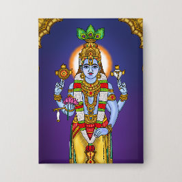 Lord Vishnu Knopf Button