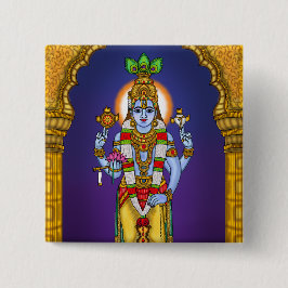 Lord Vishnu Knopf Button