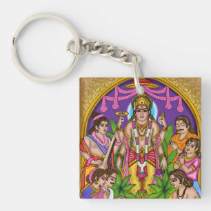 Lord Vishnu Satyanarayan Schlüsselanhänger