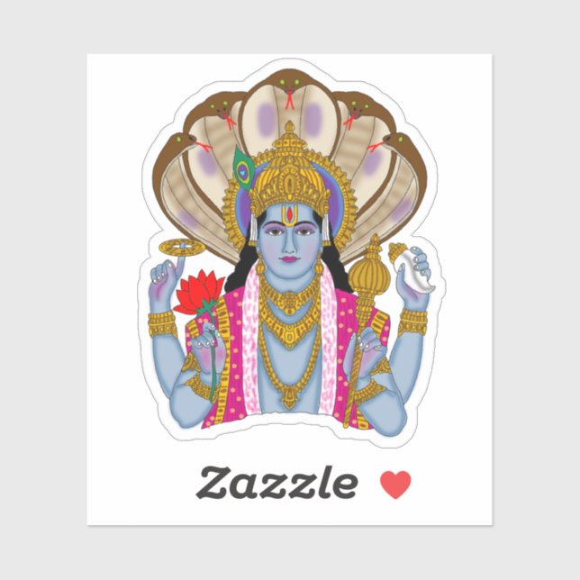 Lord Vishnu Stickers (Feuille)