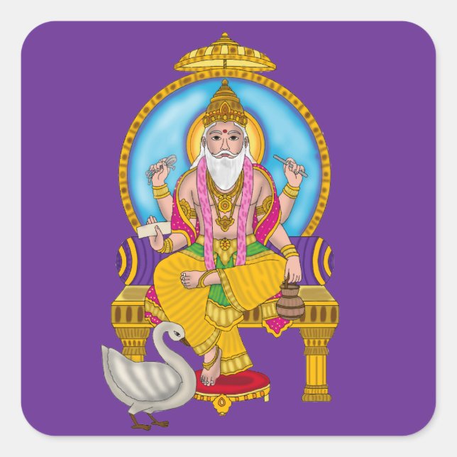 Lord Vishwakarma Aufkleber (Vorderseite)