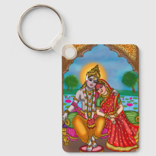 Lord Vitthal Rukmini Schlüsselanhänger