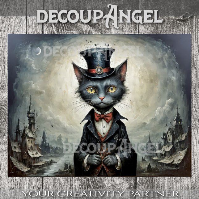 Lord Whiskers from Darkshire - Decoupage - Seidenpapier (Von Creator hochgeladen)