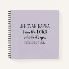 Lord Who Heals Light Purple Simple Christian Notizbuch