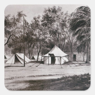 Lord Wolseleys Camp bei Korti Quadratischer Aufkleber