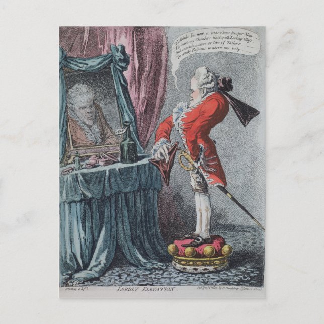 Lordly Elevation, Pub. von Hannah Humphrey, 1802 Postkarte (Vorderseite)
