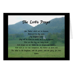 Lord's Gebet im Wolf Fork Valley