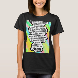 Lords Gebete Amen Christliche Frau Jesus Re T-Shirt